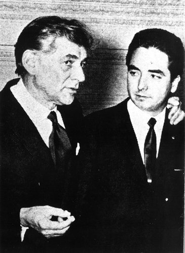 With Leonard Bernstein